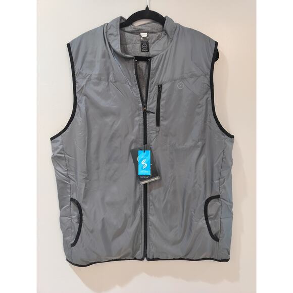 Wrangler Other - Wrangler ATG Reversible Vest Gray Water Resistant Insulated Men’s LT
